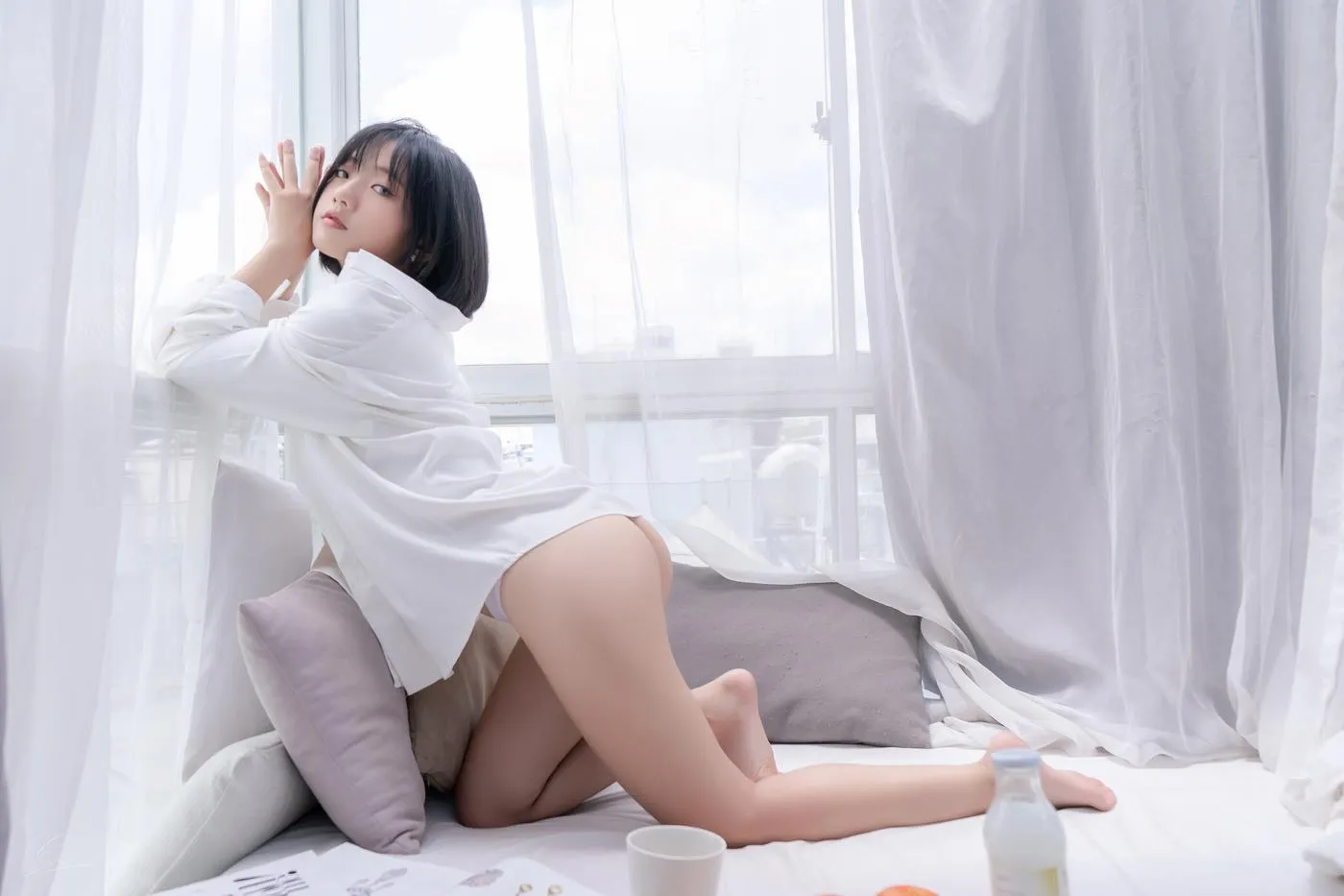Messie Huang – NO.08 Boyfriends shirt [26P]插图3